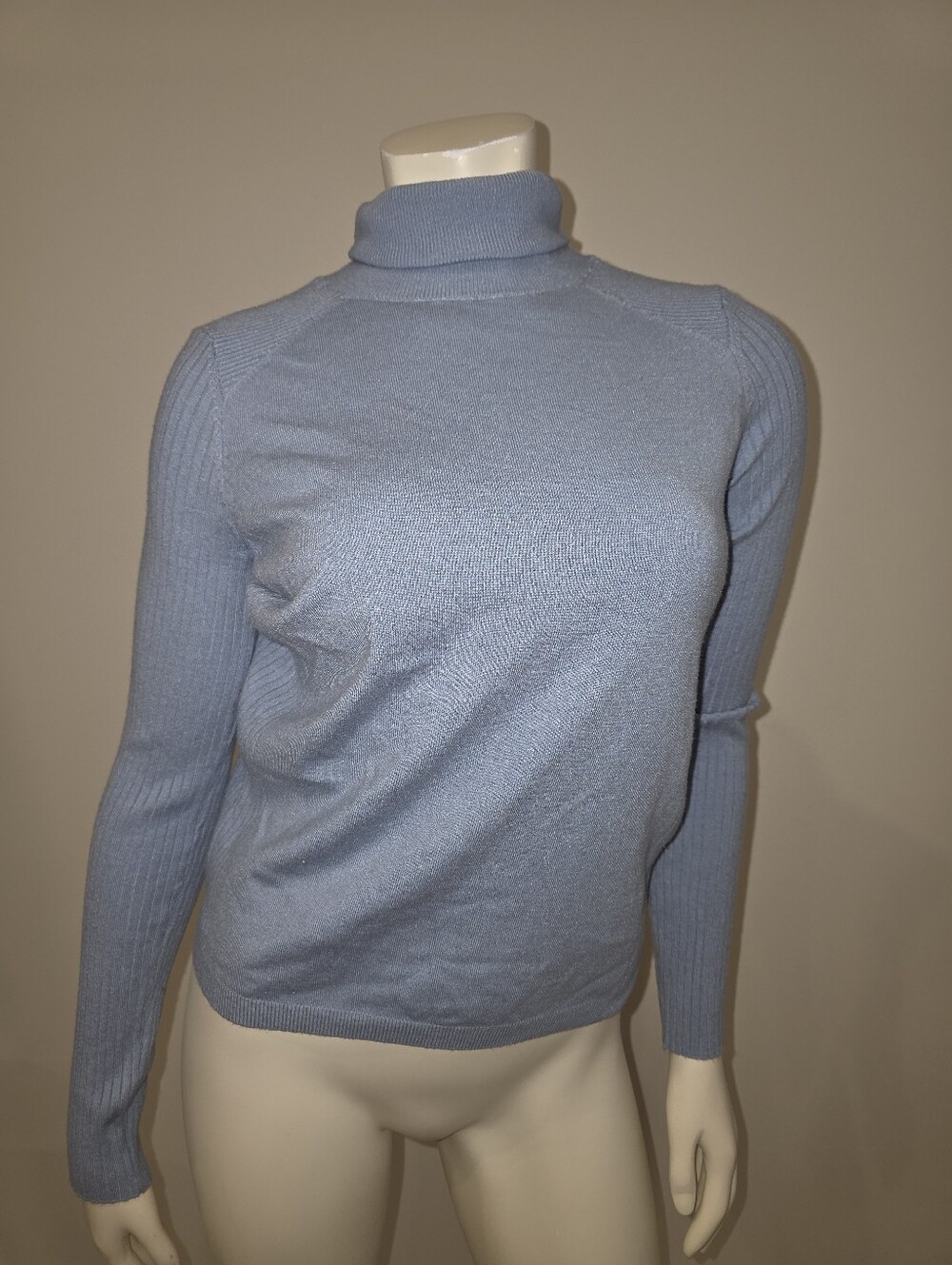 NWT Mango Powder Blue Turtleneck Sweater S